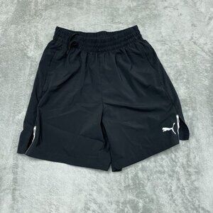 Puma Black Mens Athletic Shorts Size M Lightweight Stretchy a1396